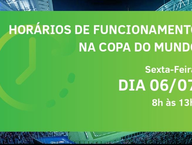 Horario Funcionamento Jogo Brasil - 06/07/2018