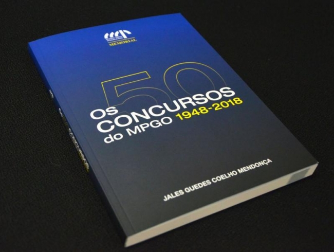 Escrito por associado, o livro Os 50 Concursos do MPGO 1948-2018 será lançado nesta quinta-feira