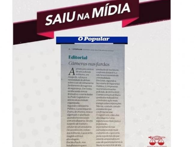 Saiu na Midia - Editorial do Jornal O Popular