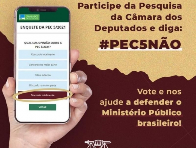Vote e nos ajude a defender o Ministério Público brasileiro