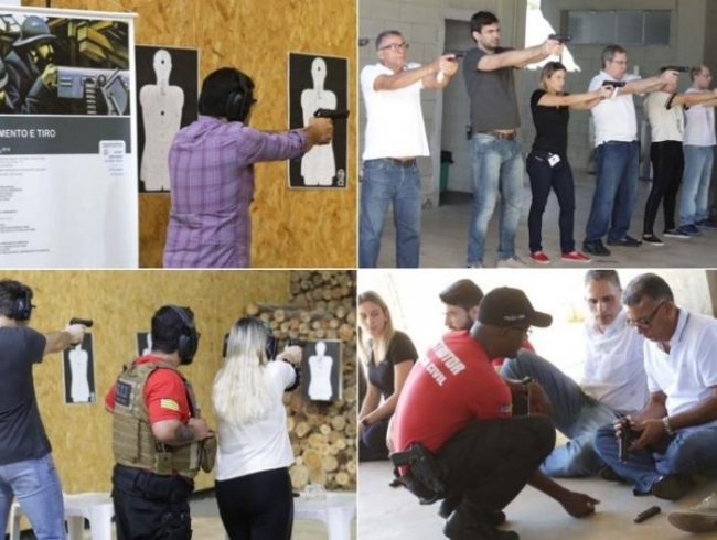 Associados participam de curso de armamento e tiro