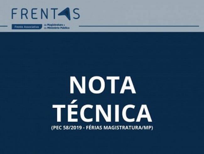 FRENTAS emite nota técnica sobre a PEC 58/2019